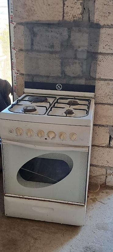 elektrik sobalari qiymeti: Qaz sobası və plitə - 4 gözlü qaz plitəsi - Şüşə qapaqlı üst hissə — 2