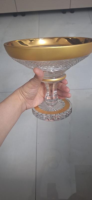 tom xrustal: Original Tom xrustal meyve qabi. diametr 20sm,hundurluk 18sm sekilde — 2