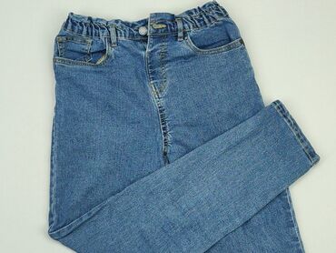 jeans szerokie: Spodnie jeansowe, SinSay, 12 lat, 152, stan - Dobry