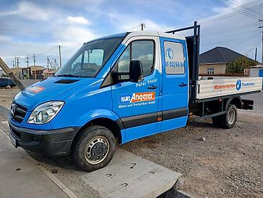 uni 260b: Mercedes-Benz Sprinter платформа (бортовой грузовик) зад передняя — 3