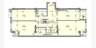Продажа квартир: 3 комнаты, 136 м², Карпинка Элитка, 11 этаж, ПСО (под самоотделку) — 2