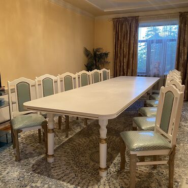 столы стулья в аренду: Гарнитур для зала, Стул, Стол, цвет - Белый, Новый