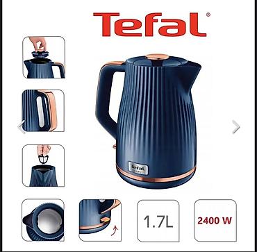 benetton çanta: Tefal Loft KO251430 Blue elektrik çaydan - Həcm: 1.7 litr - Güc: 2400 — 1