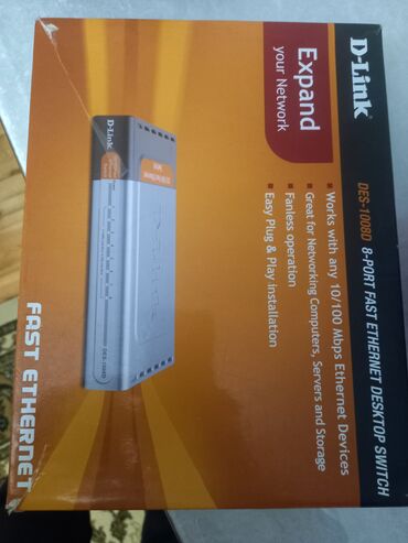 limitsiz simsiz internet: D-Link DES-1008D – 8 Portlu Fast Ethernet Masaüstü Switch