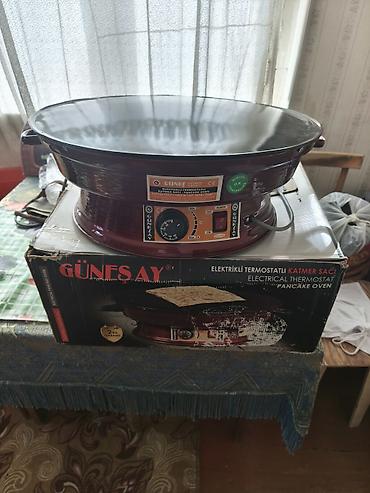 peraşki bişirən aparat: GÜNEŞAY elektrikli termostatlı katmer sacı (Electrical Thermostat — 2