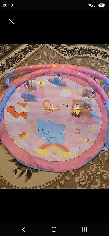 maraqli oyuncaqlar: Uşaqlar üçün oyun xalçası və inkişaf etdirici playmat. Dairəvi — 1