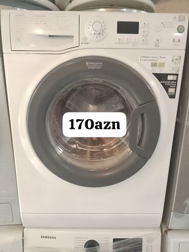 Paltaryuyan maşınlar: Paltaryuyan maşın Hotpoint Ariston, 6 kq, İşlənmiş, Avtomat, Qurutmasız, Kredit yoxdur
