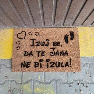 Tepisi i prostirke: Izuj se da te. NE BI IZULA OTIRAC PO VASOJ ZELJI DIMENZIJE — 2