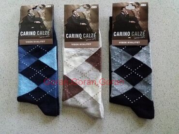 Čarape i donji veš: Čarape kvalitetne karirane Vel;43-46. Muške tanje karirane čarape — 1