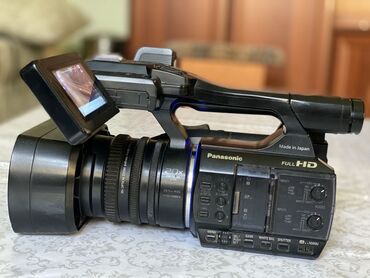 Видеокамеры: Видео камера Панасоник FULL HD сатылат. флешка 2 шт. 64 Г батарейка 3