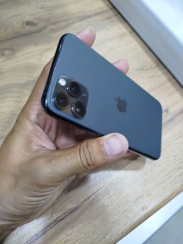 цена айфон 11 в бишкеке: IPhone 11 Pro, Колдонулган, 256 ГБ, Matte Space Gray, Кабель, 83 %
