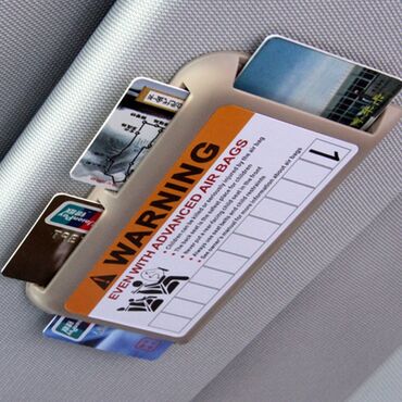 Аксессуары для авто: Автомобильный держатель для карт, на солнцезащитный козырек