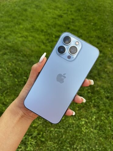 куплю айфон 13 про макс: IPhone 13 Pro Max, Колдонулган, 256 ГБ, Sierra Blue, 85 %