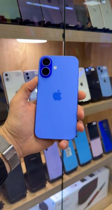 12 telefon: IPhone 16, 128 GB, Pacific Blue, Face ID, Simsiz şarj