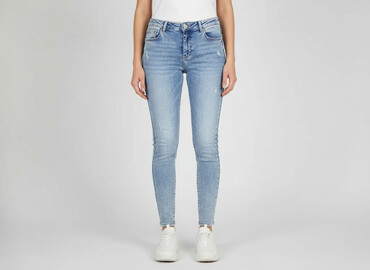 sinsay jeansy z wysokim stanem: Jeansy damskie, rozmiar L