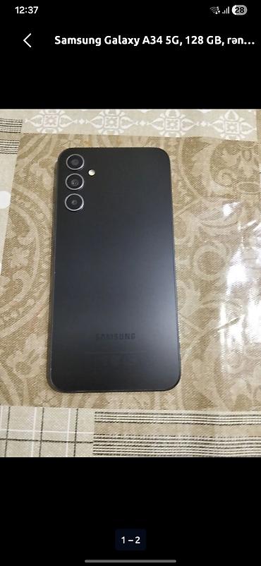 islenmis soyuducu: Samsung Galaxy A34 5G, 128 GB, rəng - Qara, İki sim kartlı — 2