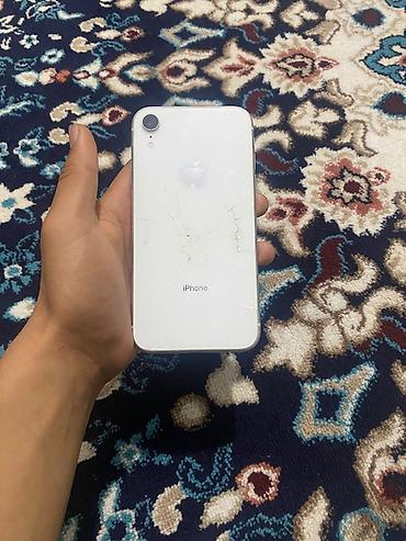 IPhone Xr, Б/у, 64 ГБ, Белый, 82 %