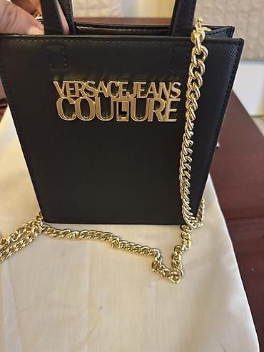 Çantalar: Versace Jeans Couture kiçik ölçülü çanta - Rəng: qara - Material — 3