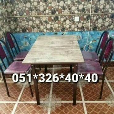 Masa və oturacaq dəstləri: Mətbəx üçün, Yeni, Açılan, Dördbucaq masa, 4 stul -da lalafo.az — 17 Masa və oturacaq dəstləri: Mətbəx üçün, Yeni, Açılan, Dördbucaq masa, 4 stul — 17