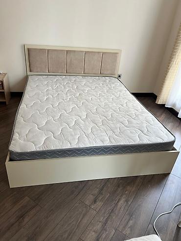 İkinefərlik çarpayı və döşək dəsti - Ölçü: təqribi 160x200 sm