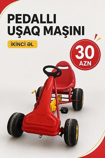 Uşaq maşını – Çox Az Istifade olunub - Rəng: qırmızı gövdə, sarı lalafo.az -da Uşaq maşını – Çox Az Istifade olunub - Rəng: qırmızı gövdə, sarı