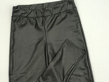 Ubrania damskie: Legginsy Ze skóry ekologicznej damskie, rozmiar L