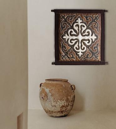 Другой текстиль: Стёганое шелковое панно с традиционным Кыргызским орнаментом — — 7