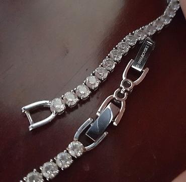 caryino sat: Swarovski ogrlica – klasični teniska dizajn - Materijal: metalni — 2