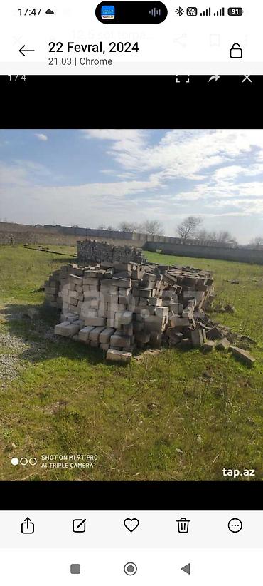 spicka bloku: Məhsul: Beton bloklar (divar/hasar tikintisi üçün) Təsvir: - Həcmi — 1