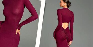 Haljine: XL, bоја - Crna, Koktel, klub, Dugih rukava — 14