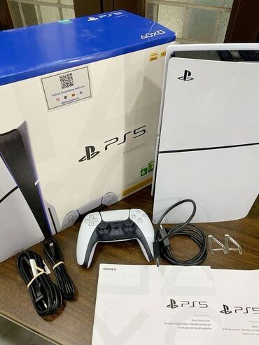 playstation 5 slim цена в бишкеке: Ps5 slim digital edition(без дисковода) состояние идеальное 1 джойстик