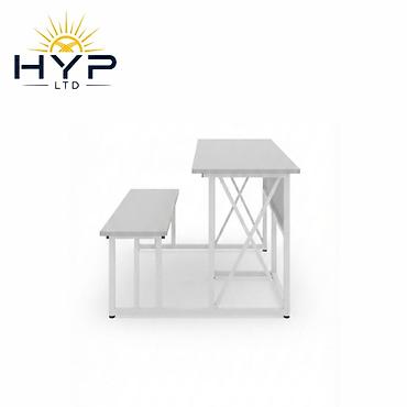 стол для школы: Учебная парта с интегрированной скамьей HYP LTD - Формат «стол + — 2