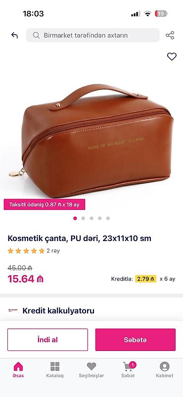 Kosmetik çanta – PU dəri, 23x11x10 sm - Material: yüksək keyfiyyətli lalafo.az -da Kosmetik çanta – PU dəri, 23x11x10 sm - Material: yüksək keyfiyyətli