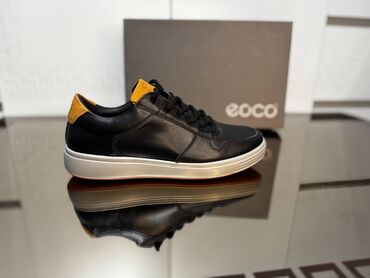 Кроссовки и спортивная обувь: ECCO — мужские кеды 🔥 💪 Натуральная кожа + перфорация для вентиляции