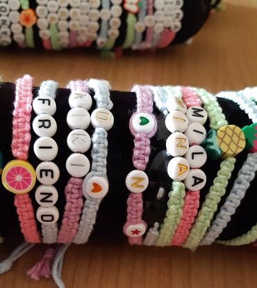 Narukvice: Narukvice Hand Made 150 vockice, 200 ime, 250 perlice Isporuka Slanje — 8