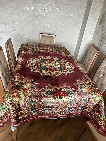 mexmer: Masa örtüyü – klassik naxışlı, məxməri fakturalı - Forma və ölçü — 4