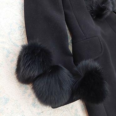 Пальто: Производство Турция Kent Collection Женское, теплое пальто черного — 5