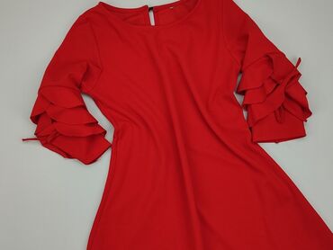 czerwone bluzki damskie eleganckie: Dress, S (EU 36), condition - Perfect