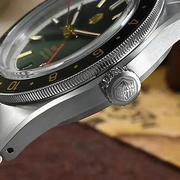Ručni satovi: San Martin SN0116-G V4 GMT - 39.5mm - Crna/Braon — 3