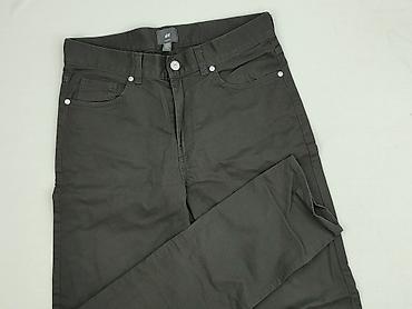 czarne cargo pull and bear: H&M, Spodnie materiałowe damskie, rozmiar M — 1