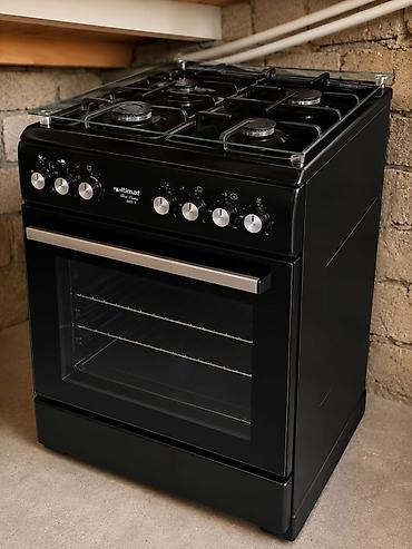 elektrik plite: Qaz sobası – Nure • Brend/model: Flitmat (üzərində “Blac Pearl 6081 — 1