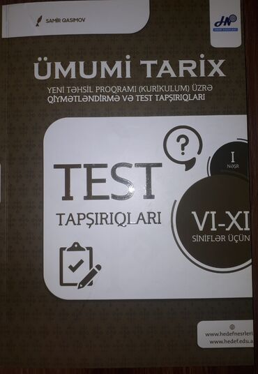 9 cu sinif umumi tarix derslik: Ümumi Tarix 11-ci sinif, 2024 il, Pulsuz çatdırılma