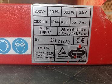 Cirkulari: Cirkular za keramiku 800 W - Cirkular za keramiku donešen iz Nemačke — 5