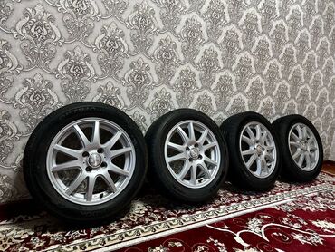r15 100: Дөңгөлөктөр монтажда 185 / 60 / R 15, Жай, Колдонулган, Комплект, Жеңил унаалар, Куйма, тешиктери - 4