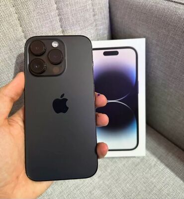 Apple iPhone: IPhone 14 Pro, 1 TB, Blue Titanium, Barmaq izi, Simsiz şarj, Face ID