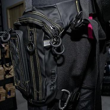 fixni: Moto torbica za kuk/bedro sa prozirnim džepom za telefon/GPS - Dizajn — 5