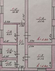 дом в районе пишпек: Дом, 70 м², 3 комнаты, Собственник, Старый ремонт