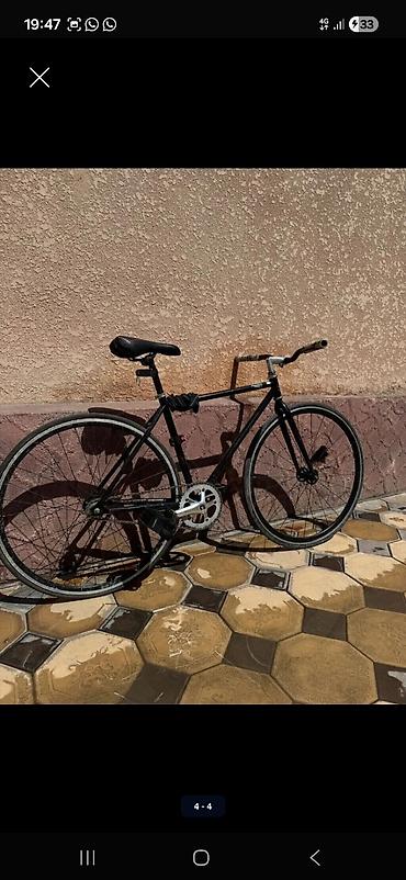 gray fixed gear: Городской велосипед-синглспид (фикси/фривил) В ПОДАРОК ГАБАРИТКА И — 1