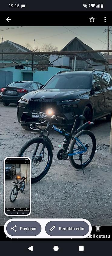 Velosipedlər: BMX marka velosipedi - Gödək çərçivə: ön və arxa amortizasiya - 26" — 1