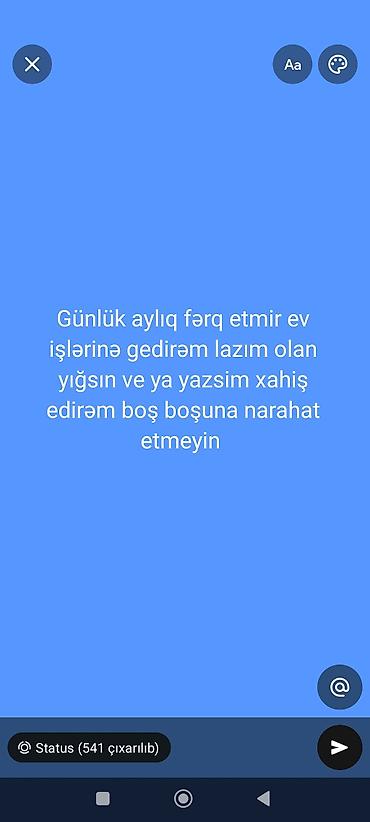 Ev işləri xidməti - Gündəlik və ya aylıq əsasda ev işlərinə gedirəm -